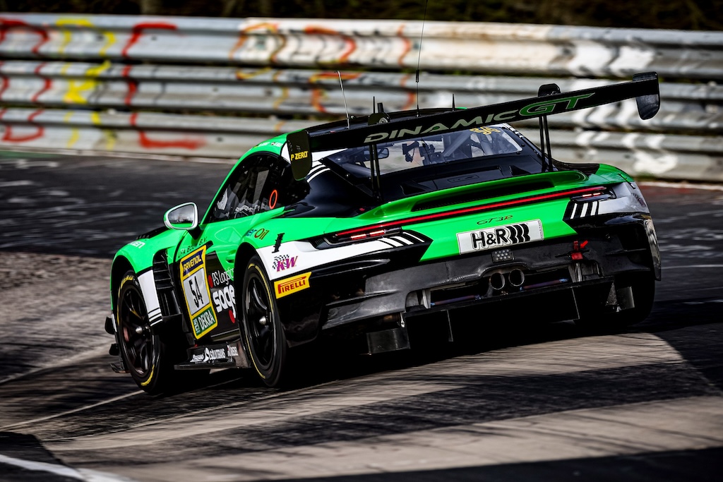 Bastian Buus udgik fra føring på Nürburgring
(Foto: Dinamic GT)